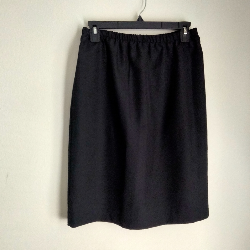 I.S.B 2 PC Skirt Set Women 10 Black & Silver Elegant Holiday Anniversary 90's - Picture 4 of 5